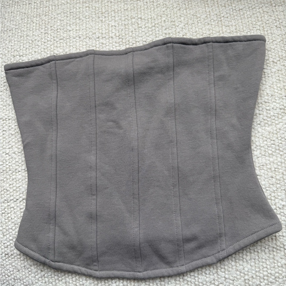 Young LA Gray Corset Top